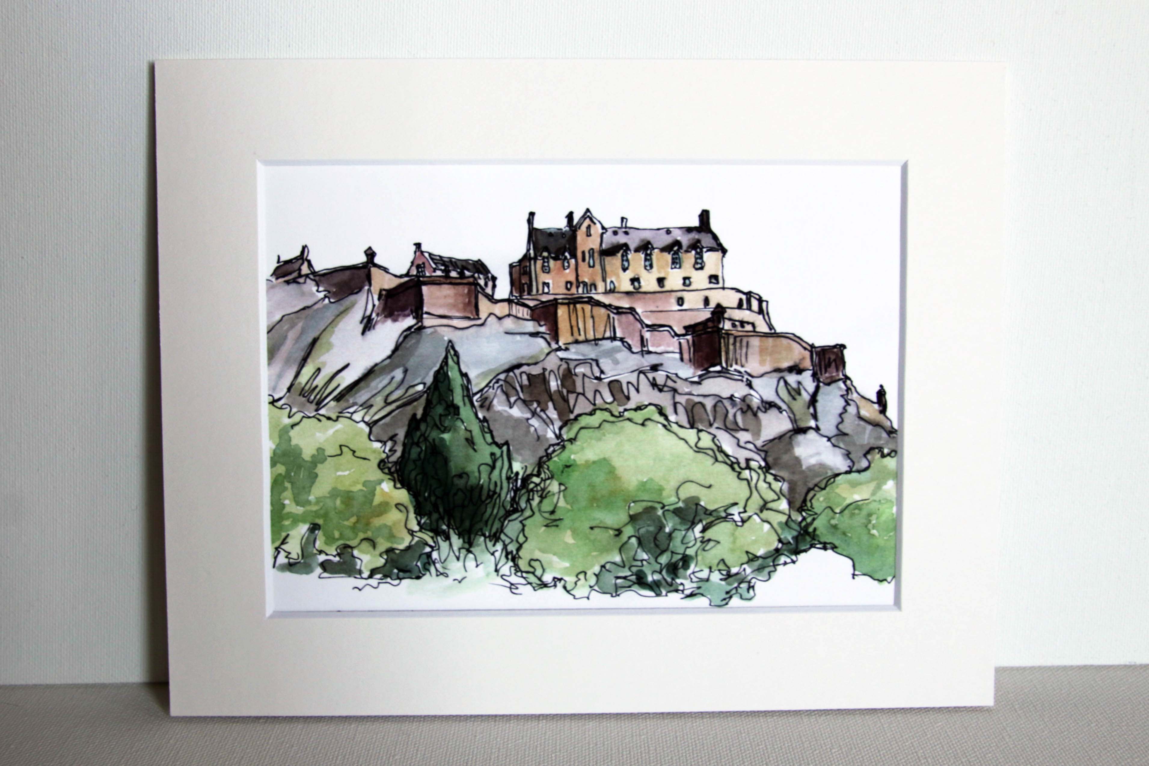Edinburgh Castle Fine Art Giclée print The Green Deer